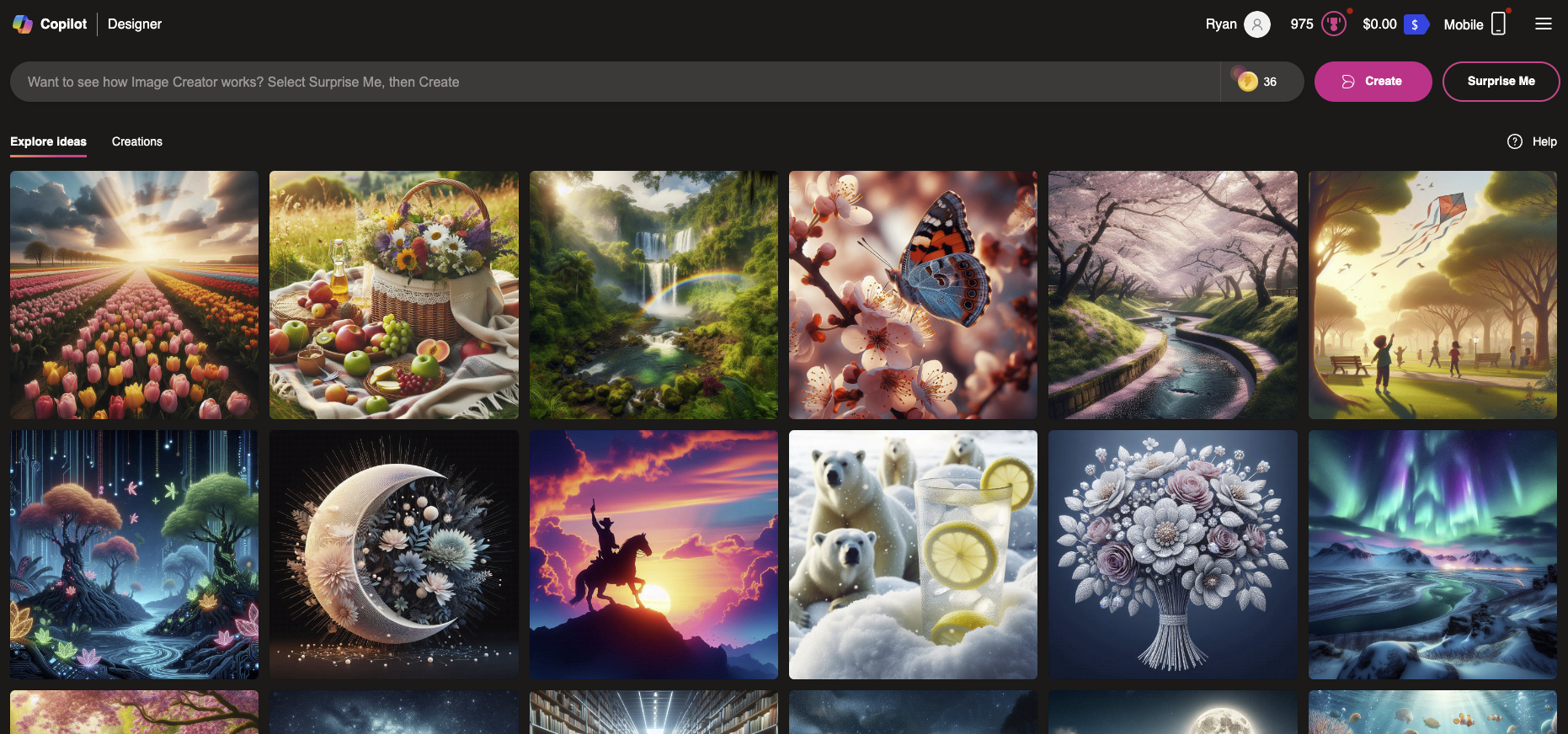 Copilot Designer Interface