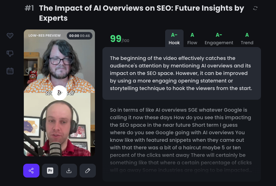 Step 2: Generate Short Video Clips