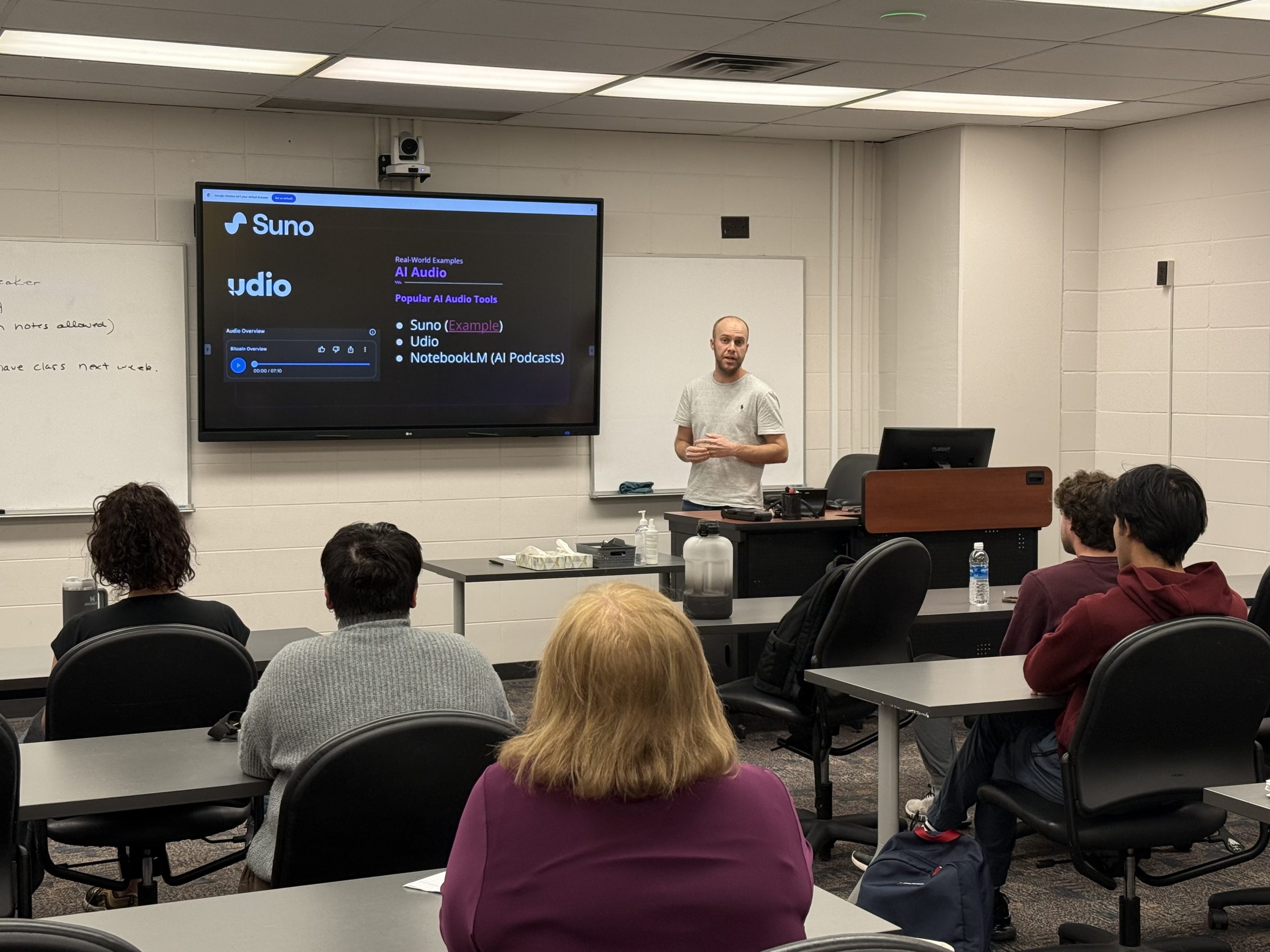 Speaking to College Students about AI