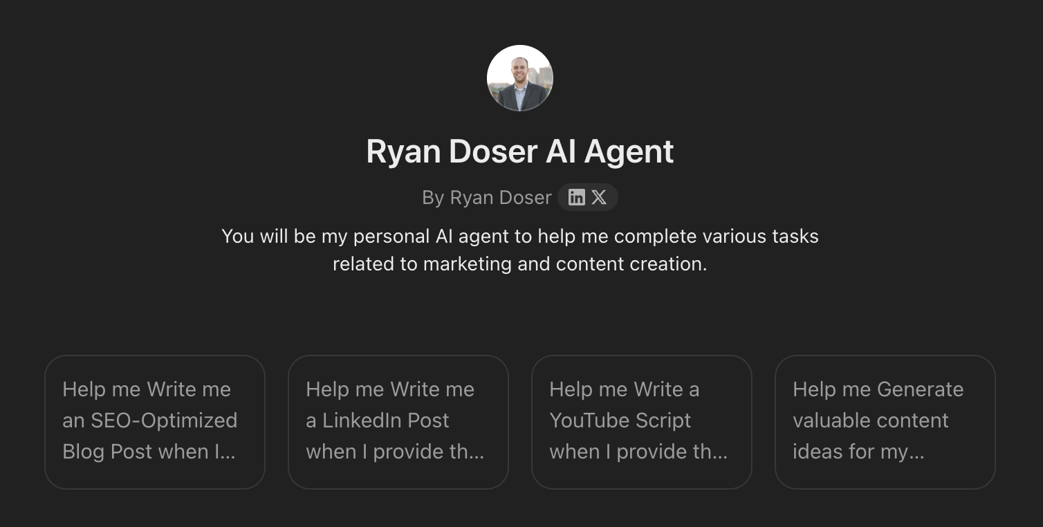 My AI Agent Custom GPT